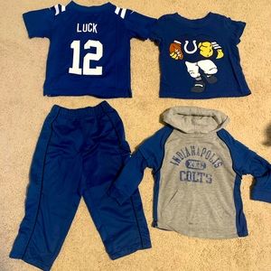 Colts jersey and other apparel - Size 2T